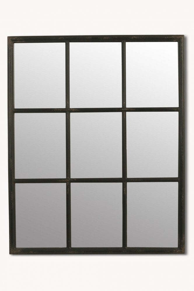 The Home Collection The Home Collection Brookby Black Window Mirror